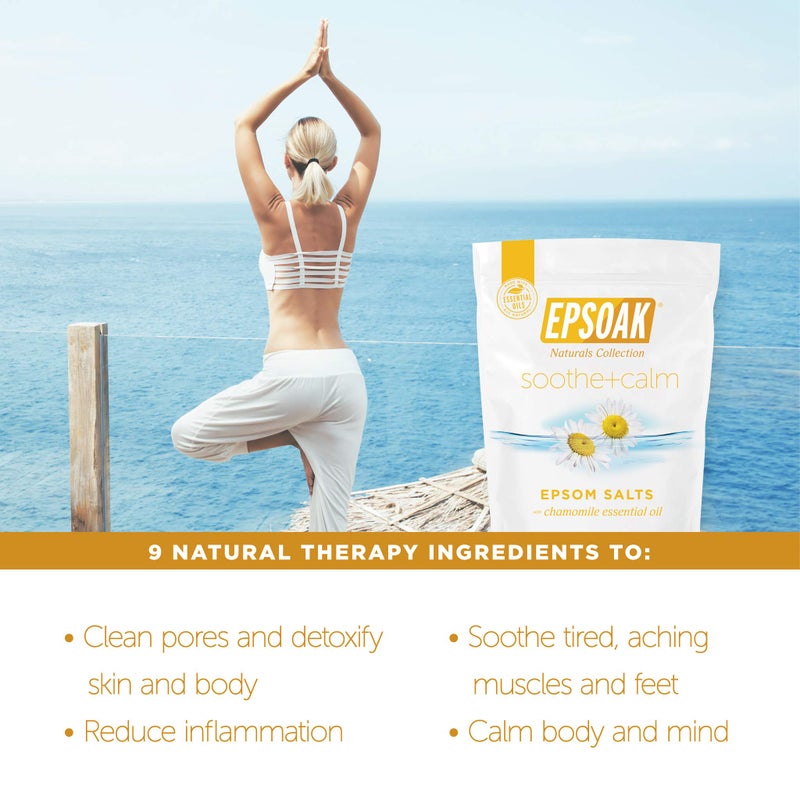 Epsoak Epsom Salt 2 lb. Magnesium Sulfate USP. (Qty. 1 x 2lb. Bag), Soothe + Calm, Resealable Epsom Salt Bag, Made in The USA, Cruelty-Free Certified - Image 5